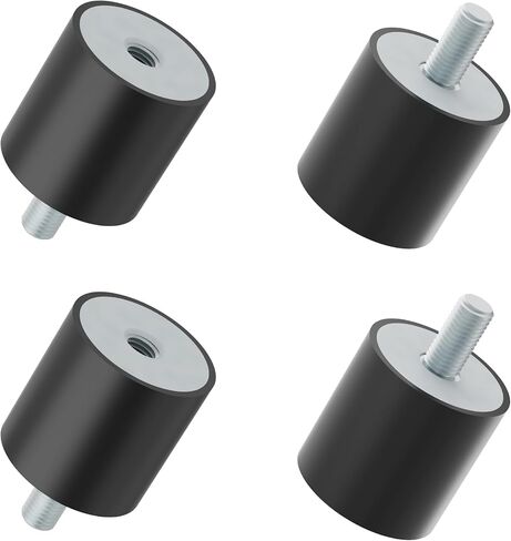 Rubber Shock Absorber M10 Male/Female Rubber Mounts Anti-Vibration Isolator Mounts Silentblock for Car Boat Bobbins Air Compressor, Diameter 50mm x Height 40mm(1.97" x 1.57") in Saudi Arabia