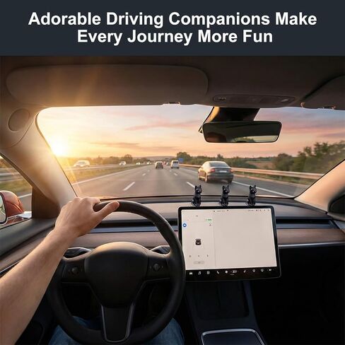 12 Pack Cat Hinge Heads Decor, Magnetic Hinge Toppers for Door, Cute Mini Animal Figurines for Hinges, Shelves, Cabinets in Kuwait