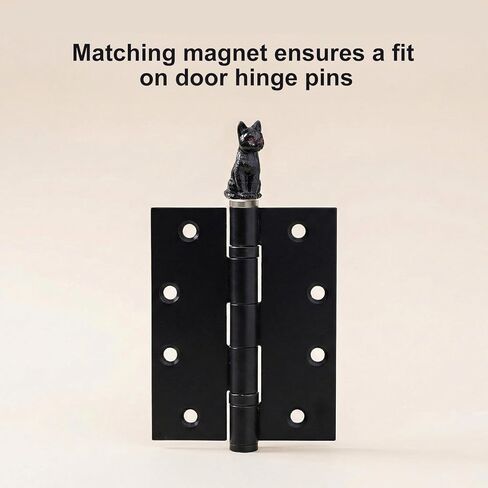 12 Pack Cat Hinge Heads Decor, Magnetic Hinge Toppers for Door, Cute Mini Animal Figurines for Hinges, Shelves, Cabinets in Kuwait