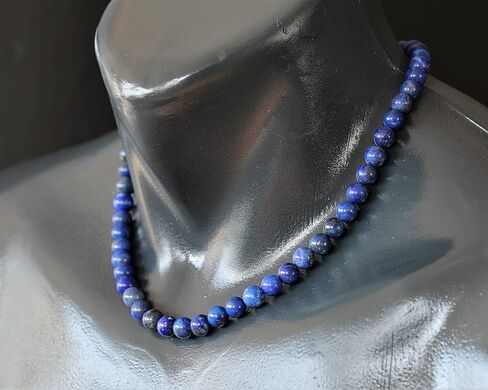 Natural Gemstone Beaded Choker Necklace | 8mm Handmade Adjustable Jewelry for Men & Women | Chakra Balancing Crystal Necklace | Spiritual Gift | Macrame Cord with Extender in Saudi Arabia