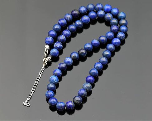 Natural Gemstone Beaded Choker Necklace | 8mm Handmade Adjustable Jewelry for Men & Women | Chakra Balancing Crystal Necklace | Spiritual Gift | Macrame Cord with Extender in Saudi Arabia