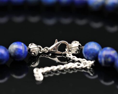 Natural Gemstone Beaded Choker Necklace | 8mm Handmade Adjustable Jewelry for Men & Women | Chakra Balancing Crystal Necklace | Spiritual Gift | Macrame Cord with Extender in Saudi Arabia