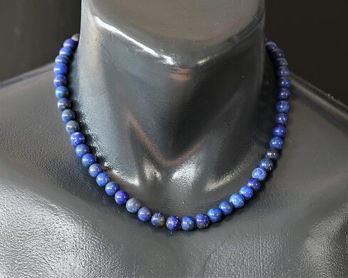 Natural Gemstone Beaded Choker Necklace | 8mm Handmade Adjustable Jewelry for Men & Women | Chakra Balancing Crystal Necklace | Spiritual Gift | Macrame Cord with Extender in Saudi Arabia