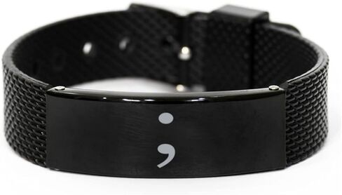Semicolon Bracelet for Men in Saudi Arabia