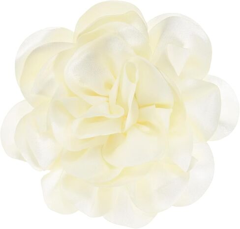 Extra Large Rose Flower Brooches, Lapel Pins Dainty Satin Fabric Big Camellia Oversized Brooch Pin for Women Wedding/Dance/Clothes/Accessories/Party in Saudi Arabia