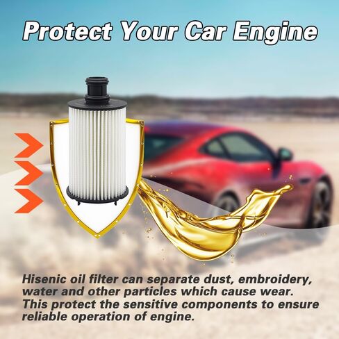 Oil Filter Fits Select Land Rover Defender Discovery LR4 Range Rover, Fits Select Jaguar XE XF XFR XFR-S XJ XJR XK XKR, Direct Replacement for OE# LR011279 C2D3670 in Kuwait