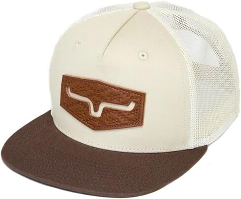 Kimes Ranch Arbor High Profile Flat Bill Hat with Leather Debossed Patch in Saudi Arabia