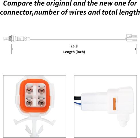 Oxygen Sensor Upstream Downsteam Compatible with SX4 2007 2008 2009 2.0L L4 234-9033 234-4165 2Pcs in Saudi Arabia