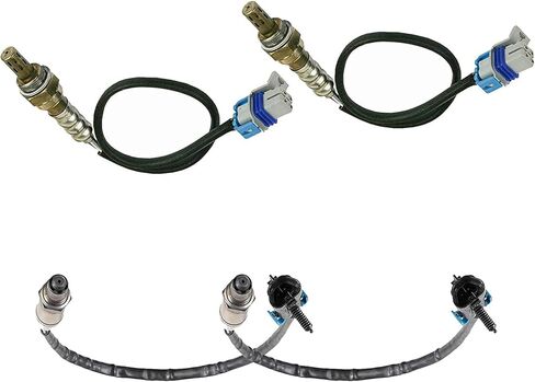 4 Pcs Upstream & Downstream O2 Oxygen Sensors, Compatible with Chevy 2013-2015 Silverado 2500/3500 HD, GMC Sierra 2500/3500 HD in Kuwait