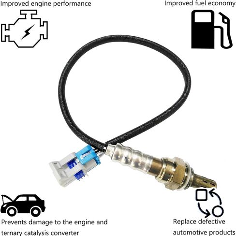 4 Pcs Upstream & Downstream O2 Oxygen Sensors, Compatible with Chevy 2013-2015 Silverado 2500/3500 HD, GMC Sierra 2500/3500 HD in Kuwait