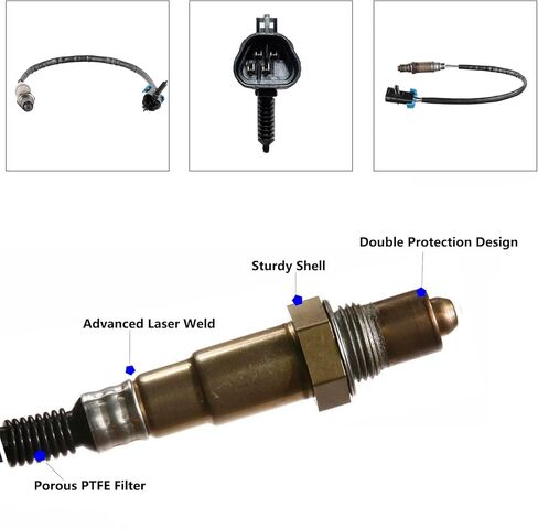 4 Pcs Upstream & Downstream O2 Oxygen Sensors, Compatible with Chevy 2013-2015 Silverado 2500/3500 HD, GMC Sierra 2500/3500 HD in Kuwait