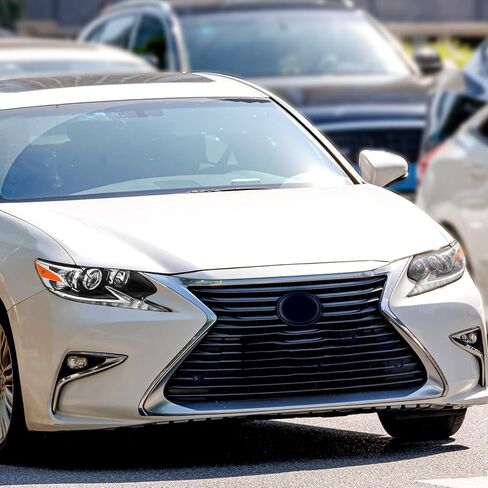 LED DRL Headlight Assembly Fit for 2016-2018 Lexus ES350 ES300h, Head Lamp Black Housing with Amber Reflector - S in Kuwait