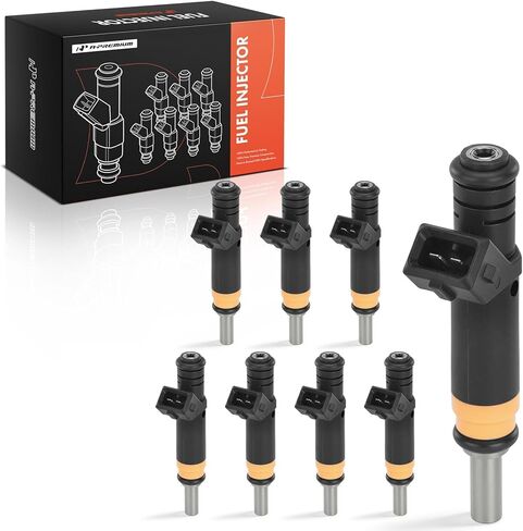 A-Premium 2 Holes Set of 8 Fuel Injectors Compatible with BMW E65 Series 745i, E66 Series 745Li, 2002-2003, 4.4L in Saudi Arabia