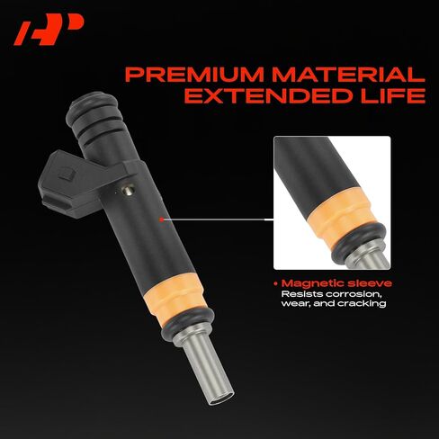 A-Premium 2 Holes Set of 8 Fuel Injectors Compatible with BMW E65 Series 745i, E66 Series 745Li, 2002-2003, 4.4L in Saudi Arabia