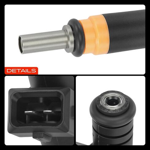 A-Premium 2 Holes Set of 8 Fuel Injectors Compatible with BMW E65 Series 745i, E66 Series 745Li, 2002-2003, 4.4L in Saudi Arabia