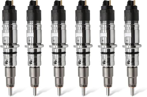 6PCS Fuel Injectors Compatible with Ram 2500 3500 4500 6.7L 2010-2018 ISB6.7 Diesel Engine 0445120187 0445120342 68210105AA 0445120188 in Saudi Arabia