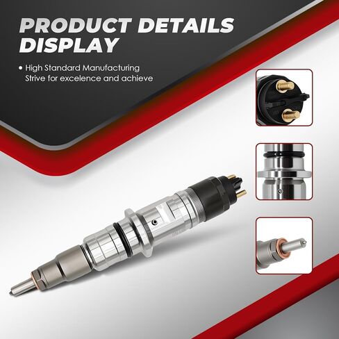 6PCS Fuel Injectors Compatible with Ram 2500 3500 4500 6.7L 2010-2018 ISB6.7 Diesel Engine 0445120187 0445120342 68210105AA 0445120188 in Saudi Arabia