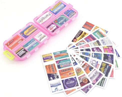 علبة صندوق منظم حبوب الدواء، 10 مساحات كبيرة للحاويات، صناديق الجرعات اليومية والأسبوعية، حامل الدواء، موزع. مثالي للأدوية والفيتامينات والمكملات الغذائية ومثالي للسفر. صندوق حبوب الدواء مثالي للمحفظة in Kuwait