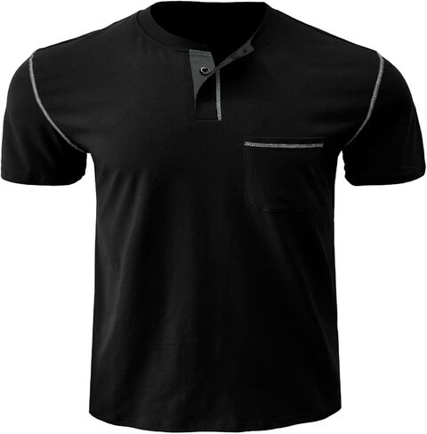 Breathable Comfortable Men's T Shirt Short Sleeve Polo Shirt Office Wear Appreciate Style for Christmas New Year Gift for Men in Saudi Arabia