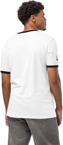 Jeep 85th Anniversary Ringer T-Shirt Plaid Logo - Officially Licensed Merchandise in Saudi Arabia
