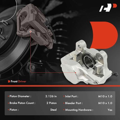 A-Premium Disc Brake Caliper Assembly Without Bracket Compatible with Datsun 240Z 1970-1973, 260Z 1974-1974, 280Z 1975-1978 - Front Left Driver Side in Saudi Arabia