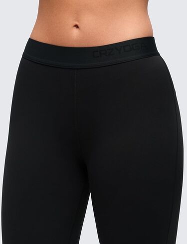 CRZ YOGA Softembrace Fleece Lined Thermal Underwear Set for Women - Soft Casual Base Layer Long Johns Warm Pajamas Top Bottom in Saudi Arabia