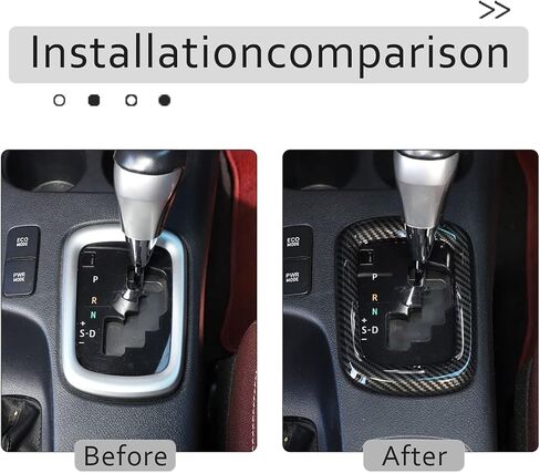 Car ABS Carbon Fiber Control Gears Panel Protective Cover molding Trims Stickers Compatible with Toyota Hilux 2015 2016 2017 2018 2019 2020 2021 in Saudi Arabia