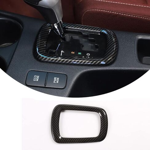 Car ABS Carbon Fiber Control Gears Panel Protective Cover molding Trims Stickers Compatible with Toyota Hilux 2015 2016 2017 2018 2019 2020 2021 in Saudi Arabia