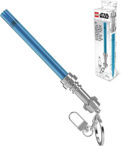 IQ LEGO Star Wars Lightsaber Gel Pen with Clip - Azur (53514), smooth writing blue ink, refillable in Saudi Arabia