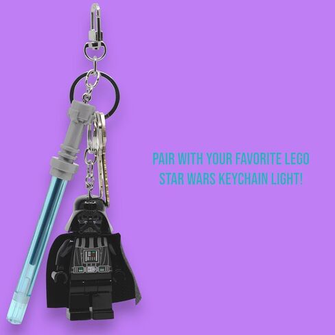 IQ LEGO Star Wars Lightsaber Gel Pen with Clip - Azur (53514), smooth writing blue ink, refillable in Saudi Arabia