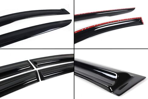 3D Wavy Smoke Window Visor Rain Guard Deflector Compatible with 2020 2021 2022 2023 2024 Nissan Sentra 4 Door Sedan in Saudi Arabia