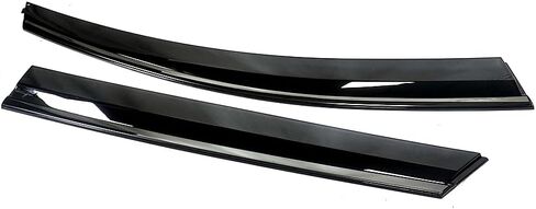 Window Visors Rain Guards, Polycarbonate Window Deflectors Fit for KIA K4 2025+,4 PCS Tape-on Smoke Tinted with Gloss Black Stainless Steel Trim Windows Rain Guard Vent Shade for KIA K4 2025+ in Kuwait