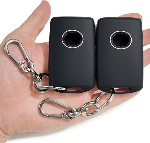Soft Silicone Key Fob Cover, Compatible with Mazda 2019-2026 etc, Car Key Protector with Zinc Alloy Keychain ( 2 Pcs ) in Saudi Arabia