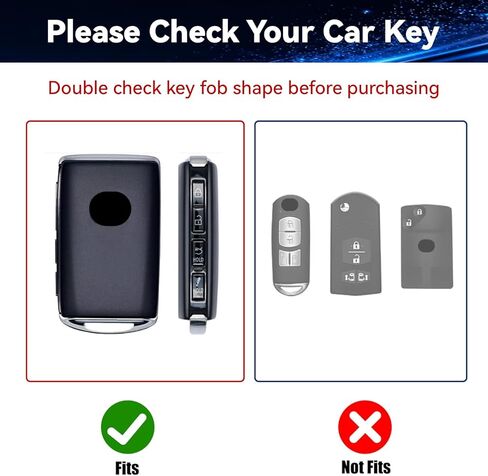 Soft Silicone Key Fob Cover, Compatible with Mazda 2019-2026 etc, Car Key Protector with Zinc Alloy Keychain ( 2 Pcs ) in Saudi Arabia