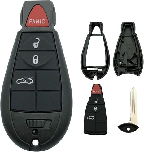 Replacement Key Fob Shell Case Fits for Jeep Grand Cherokee Dodge Durango Grand Caravan Journey Ram 1500 2500 3500 Chrysler Town Country Keyless Entry Remote Control Pad Cover (3 Button) in Kuwait