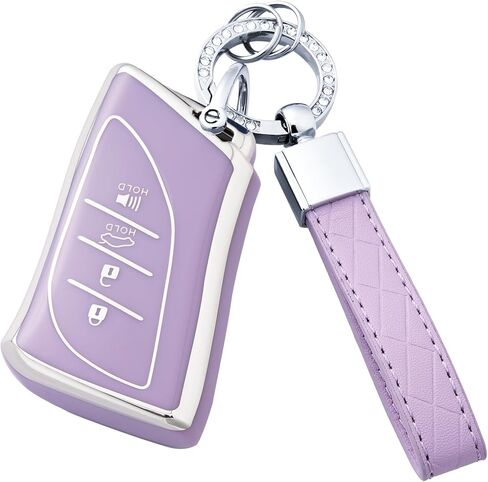 Key Fob Cover with Keychain for Lexus ES350 RX350h LC500h LS500h UX200 UX250h ES250 ES300h GX460 in Saudi Arabia