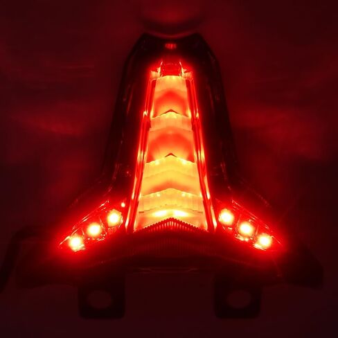 الكل في واحد LED متكامل الذيل دراجة نارية للنينجا ZX25R ZX4R ZX4RR ZX6R ZX636 ZX10R ZX1002 ZX10RR 2020-2025 بدوره إشارة الوامض الخلفي ضوء الفرامل الجمعية الضوء الخلفي، التوصيل والتشغيل in Kuwait