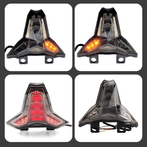 الكل في واحد LED متكامل الذيل دراجة نارية للنينجا ZX25R ZX4R ZX4RR ZX6R ZX636 ZX10R ZX1002 ZX10RR 2020-2025 بدوره إشارة الوامض الخلفي ضوء الفرامل الجمعية الضوء الخلفي، التوصيل والتشغيل in Kuwait