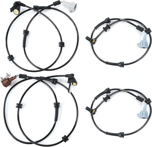 MOCA 4Pcs Front & Rear ABS Wheel Speed Sensors Compatible with 04-07 for Nissan Titan 5.6L in Saudi Arabia