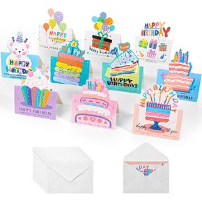 20 Pcs Birthday Cards, Happy Birthday Cards Bulk with Envelopes, Assorted Birthday Greeting Cards in Kuwait