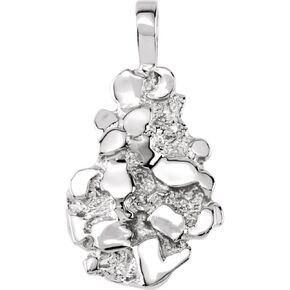 Nugget Charm Pendant (31mm x 15mm) in Kuwait