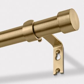 قضيب ستارة ذهبي دافئ من 48 إلى 84 بوصة، قضبان ستائر نحاسية شديدة التحمل للنافذة، قضيب معالجة نافذة بقطر 1 بوصة قابل للتعديل مع تشطيبات من سبائك الألومنيوم لغرفة النوم وغرفة المعيشة والمطبخ والمزرعة in Kuwait