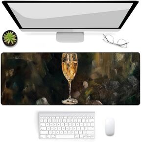 Gaming Mouse Pad, Mouse Pad, Desk Mat, Non-Slip Rubber Base MousePads for Computers Laptop Office School Home Accessories Decor 31.5" x 11.8"，Bull vs Bear in Kuwait