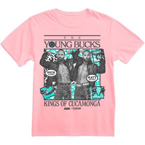 AEW x Clotheslined The Young Bucks - Kings of Cucamonga (Amazon Exclusive) T-Shirt in Kuwait