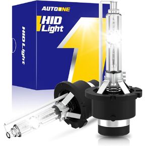 AUTOONE 2024 ترقية D3S D3R HID المصباح الأمامي، 300٪ خفة أكثر سطوعًا، 6000K أبيض 66340 42403 42302 35W مصابيح زينون الأمامية، فائقة السطوع D3S HID لمبات استبدال أصلية، سهلة التركيب in Kuwait