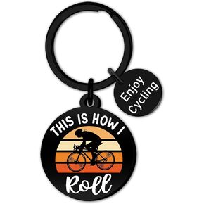 Cycling Gifts for Men Women Mountain Bike Accessories Biker Gifts for Cyclists Men Mountain Biking Gift for Bikers Cycling Keychain in Kuwait