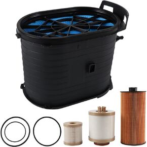 طقم فلتر الهواء والوقود والزيت ديزل 6.0 لتر متوافق مع 2003-2007 Ford F250 F350 F450 F550 Super Duty & 2003-2005 Excursion يستبدل مرشحات FA1778، FD4616، FL2016 in Kuwait