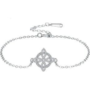 Witches Knot Zirconia Bracelet Magic Witchcraft Witch's Knot Good Luck Amulet CZ Wiccan Jewelry for Women in Kuwait