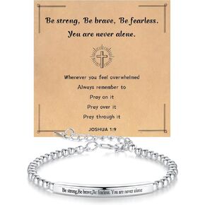 Bible Verse Bracelet for Women Stainless Steel Bracelets with Scripture Verse Engraved Inspirational Bracelet Jewelry Gift for Her in Kuwait