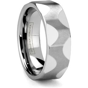 Cobra Faceted Tungsten Wedding Band 8mm in Kuwait